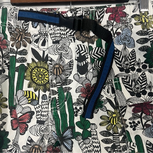 Titicaca white belted printed Japanese shorts size F , ‘one size’ READ - Picture 2 of 4